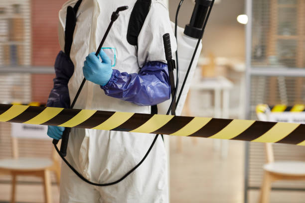 Professional Biohazard Cleanup technician working in Spirit Lake, IA
